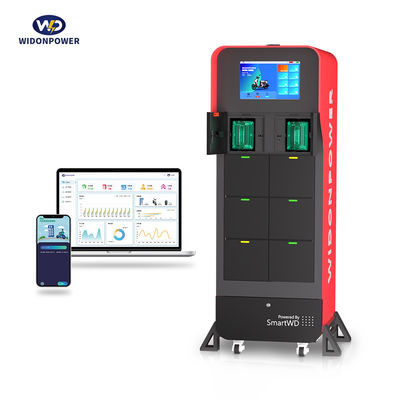 Safe And Convenient Electric Vehicle Charge Switching Center QR Code / Smart Card EV Battery Swapping Stations